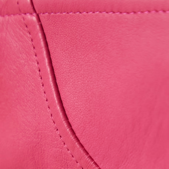 Pink leather adjustable bustier top - Picture 8 of 10